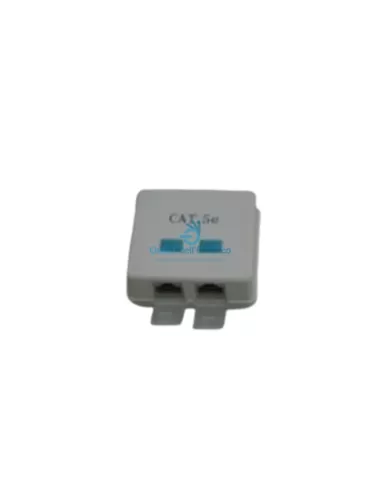 Fanton 23942 Toma pared 2 salidas rj45 8/8 blanco